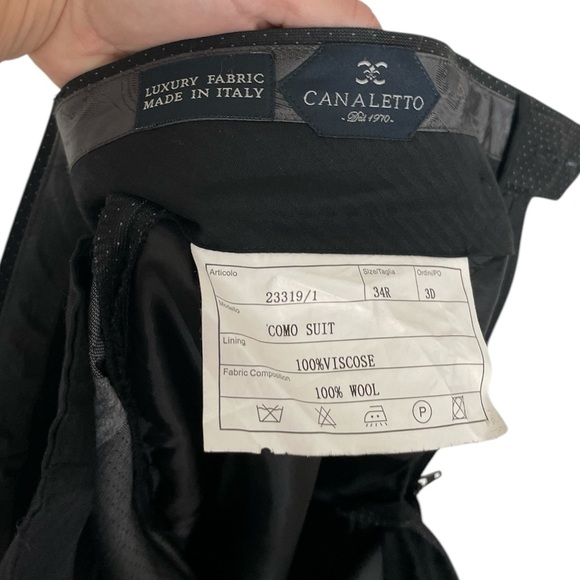 Canaletto Como Suit 100% Wool- 40R Jacket 34R Pants - Picture 8 of 8